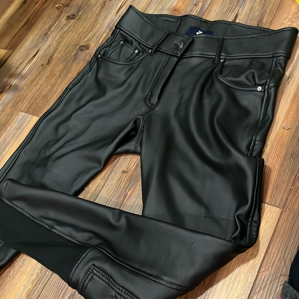 Horze  brand Black leather-like stretch breeches